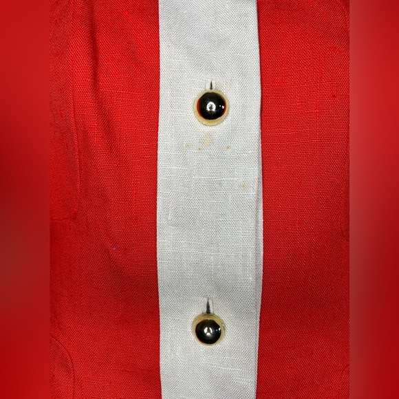 Vintage 60’s Tiziani button down linen jacket - Picture 4 of 12